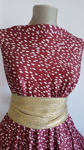 LYCRA WINE cu Buline Albe ELA1104